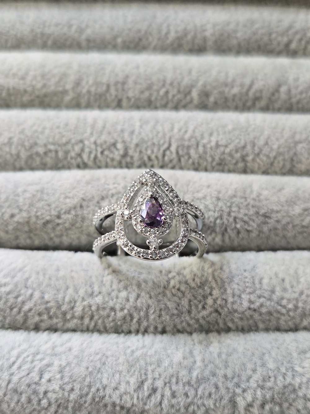 Size 8 Bomb Party Ring Amethyst  Your Style Is Calling " Original Collection